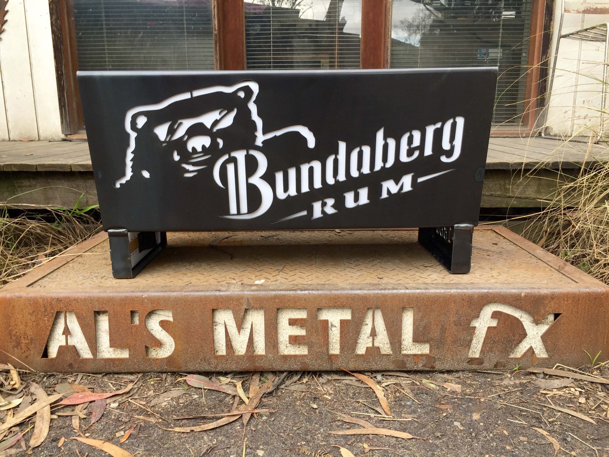 Bundaberg Rum Fire Pit AMFX Metal Art Fire Pits & Accessories