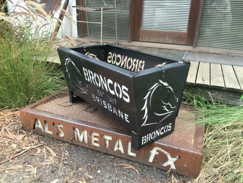 Brisbane Broncos Fire Pit AMFX MetalArt Fire Pits & Accessories