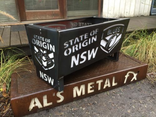 NSW Blues State of Origin Fire Pit