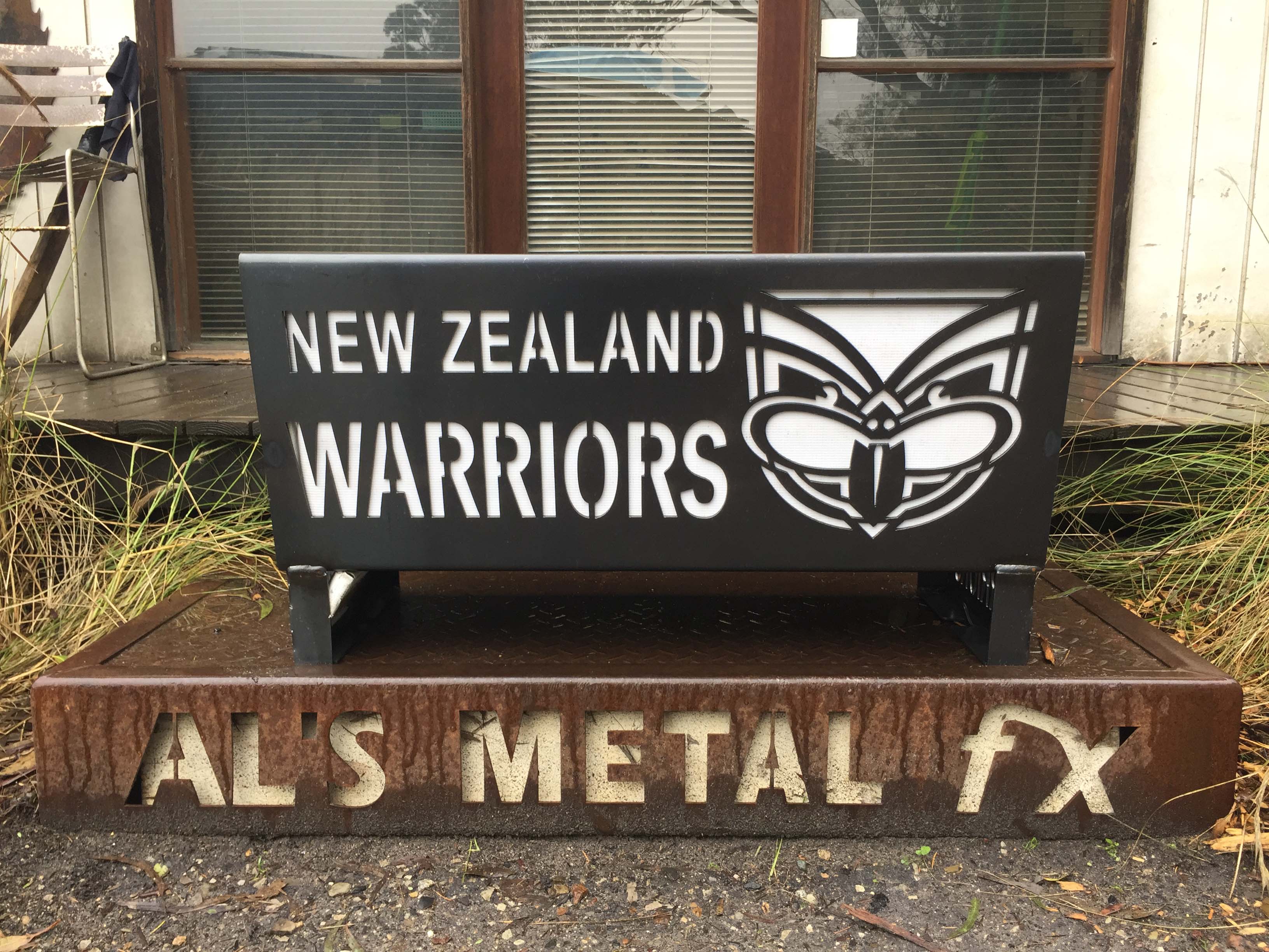 New Zealand Warriors Flat Pack Fire Pit Amfx Metalart