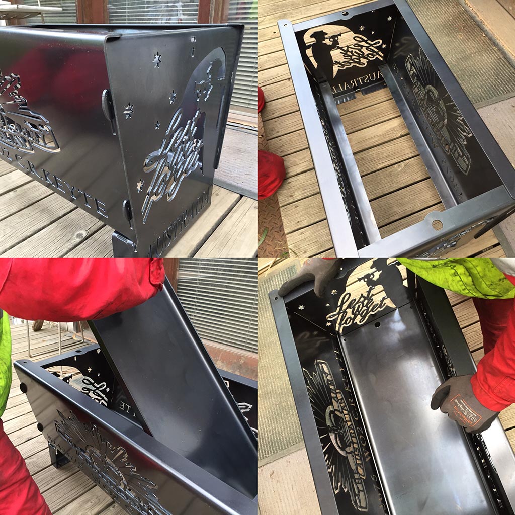 New Orleans Saints Fire Pit Flat Pack Amfx Metalart New Orleans Saints Fire Pit Flat Pack