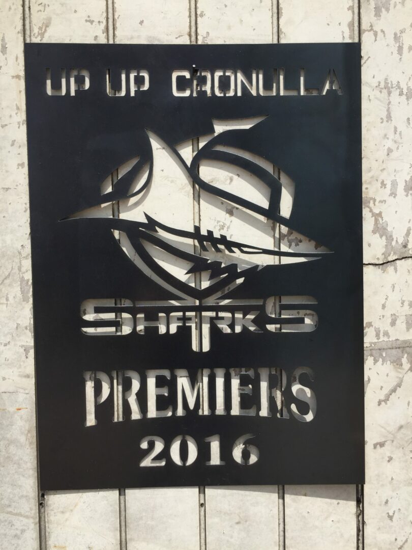 Cronulla Sharks Premiership Sign Large
