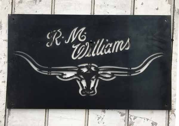 R.M Williams Sign Large