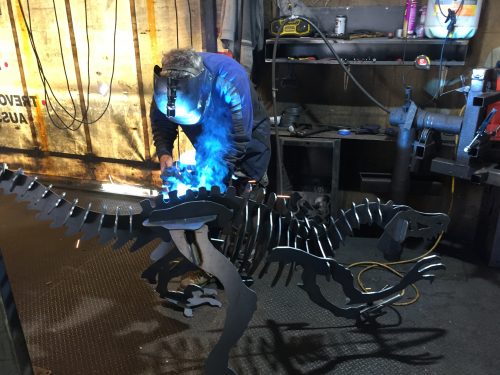 Raptor Large Metal Art