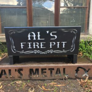 Custom Words Fire Pit Flat Pack