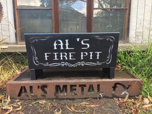 Custom Words Fire Pit Flat Pack