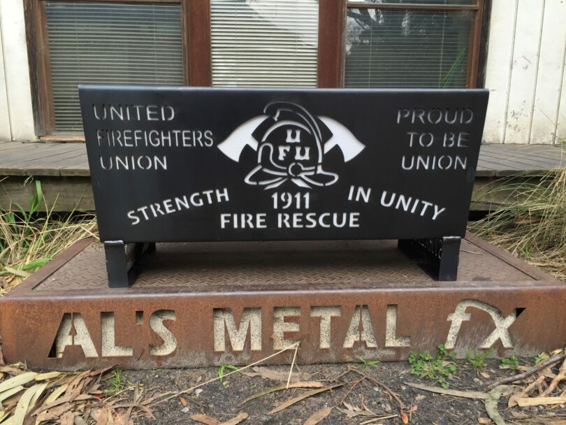 United Firefighters Union Fire Pit