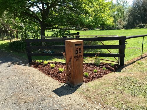 Other Design Letterbox - Concrete Footing