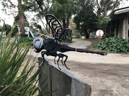 Dragon Fly Metal Art