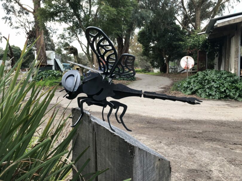 Dragon Fly Metal Art