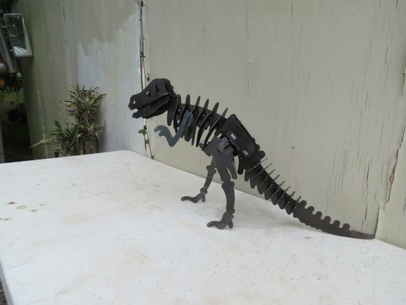 T Rex Metal Art