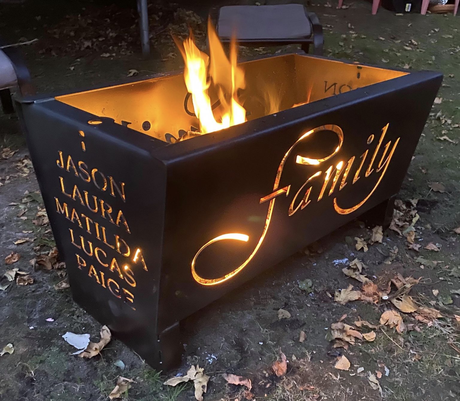 Family Fire Pit AMFX MetalArt Fire Pits & Accessories