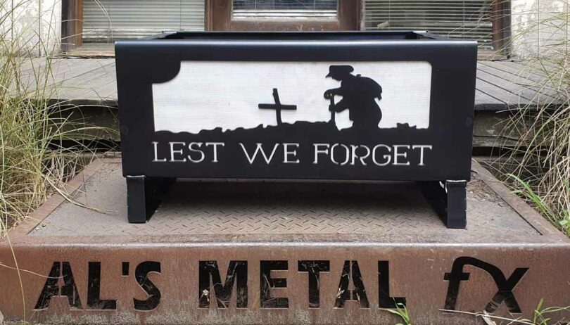 Lest We Forget Fire Pit
