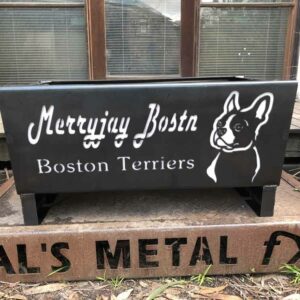 Boston Terrier Fire Pit