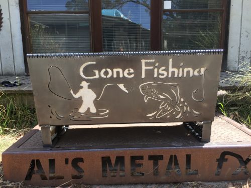 Gone Fishing Fire Pit