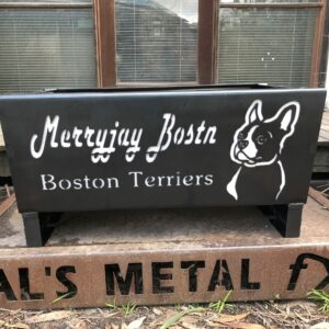 Boston Terrier Dog Fire Pit