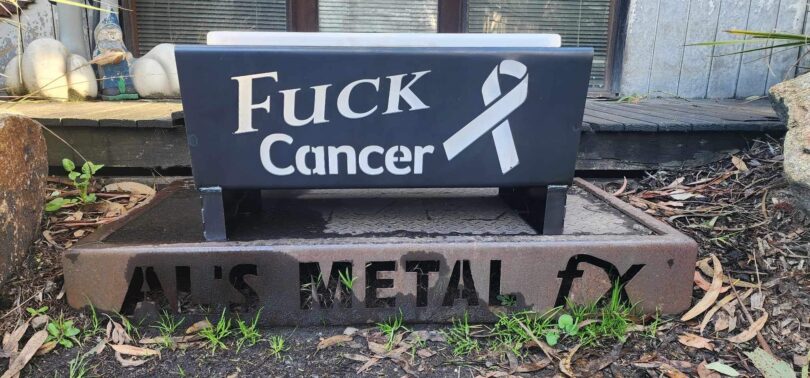 Fuck Cancer Fire Pit